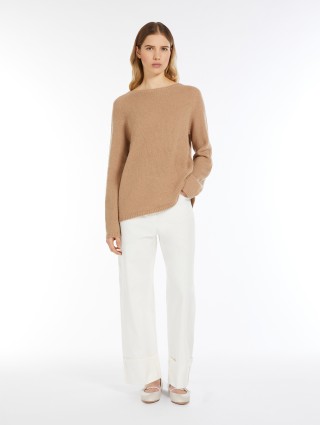Темно-бежевый свитер Max Mara из шерсти и кашемира: фото 1 - Invogue