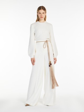 Білий светр Max Mara з вовни та кашеміру: фото 1 - Invogue