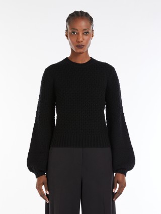 Чорний светр Max Mara в’язаний: фото 2 - Invogue