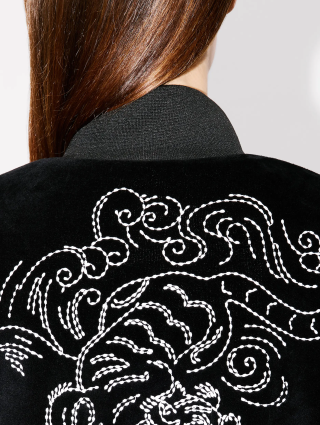 Черный свитшот KENZO на молнии: фото 4 - Invogue