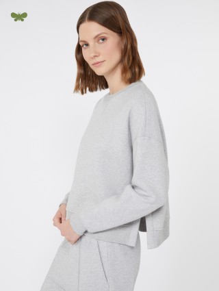 Світло-сірий світшот WEEKEND MAX MARA з суміші бавовни: фото 4 - Invogue