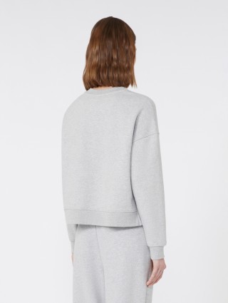 Світло-сірий світшот WEEKEND MAX MARA з суміші бавовни: фото 3 - Invogue