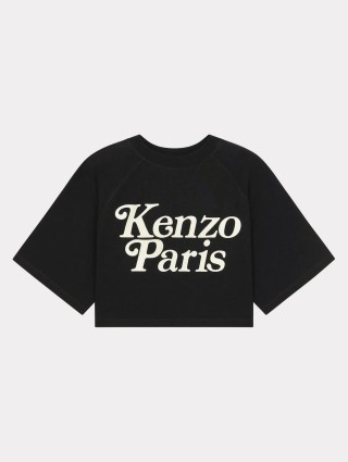 Укорочений чорний топ KENZO: фото - Invogue