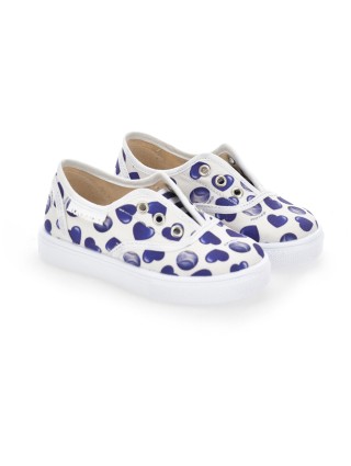 Білі кеди MONNALISA з принтом з серцями: фото 3 - Invogue