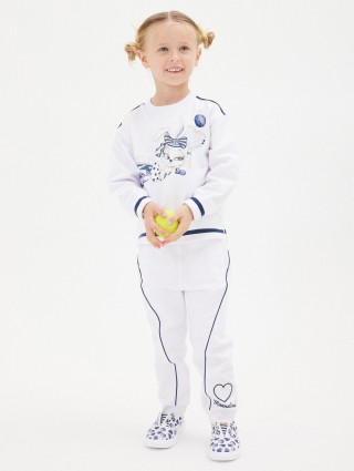 Білі кеди MONNALISA з принтом з серцями: фото 1 - Invogue