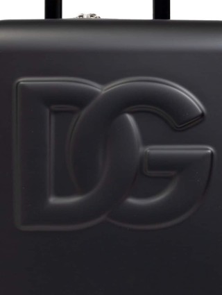 Черный чемодан Dolce&Gabbana с логотипом: фото 3 - Invogue