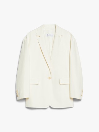 Ванильный жакет Max Mara из хлопка: фото - Invogue