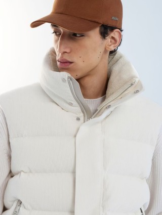 Белый жилет ZEGNA из хлопка и кашемира: фото 3 - Invogue