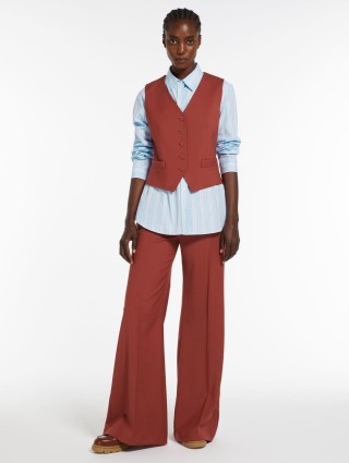 Теракотовий жилет WEEKEND MAX MARA з вовни: фото 4 - Invogue