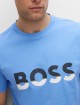 Голубая футболка BOSS: фото 4 Голубая футболка BOSS: фото 4 - Invogue