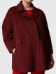 Бордове пальто MARINA RINALDI : фото - Invogue
