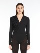 Черное боди Max Mara из эластичного трикотажа: фото 1 - Invogue