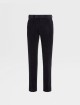 Темно-синие брюки ZEGNA кроя slim: фото - Invogue
