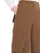 Коричневые брюки WEEKEND MAX MARA карго: фото 4 - Invogue