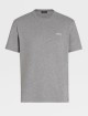 Сіра базова футболка Zegna з  бавовняного трикотажу з емблемою: фото - Invogue