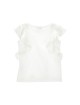 Молочная майка MONNALISA с рюшами: фото 1 - Invogue