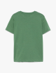 Зеленая футболка EMPORIO ARMANI KIDS с логотипом : фото 1 - Invogue