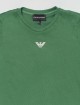 Зеленая футболка EMPORIO ARMANI KIDS с логотипом : фото 2 - Invogue
