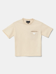 Бежева футболка EMPORIO ARMANI KIDS з бавовни: фото - Invogue