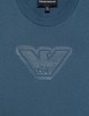 Синя футболка EMPORIO ARMANI KIDS з логотипом: фото 2 - Invogue
