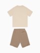 Бежевый комплект EMPORIO ARMANI KIDS из хлопка: фото 1 - Invogue
