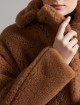 Темно-бежеве пальто Max Mara Teddy Bear: фото 3 - Invogue