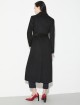 Черное пальто MAX&CO из чистой шерсти: фото 2 - Invogue