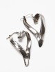 Сріблясті сережки Acne Studios у формі сердець: фото 2 - Invogue
