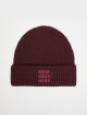 Бордовая шапка MAX&CO из смеси хлопка и шерсти: фото - Invogue