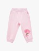 Розовые джоггеры MONNALISA с розой: фото - Invogue