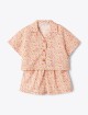 Персиковий набір IL GUFO з шортів та сорочки: фото - Invogue