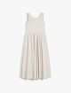 Кремовое платье Max Mara из поплина: фото - Invogue