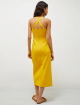 Жовта сукня Marella з атласного крепу: фото 2 - Invogue