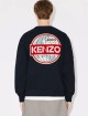 Темно-синий свитер KENZO с логотипом в виде земного шара: фото 2 - Invogue