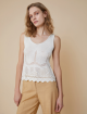 Молочный топ PennyBlack с вязаным узором: фото 2 - Invogue