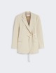 Бежевий жакет SPORTMAX з поясом: фото - Invogue